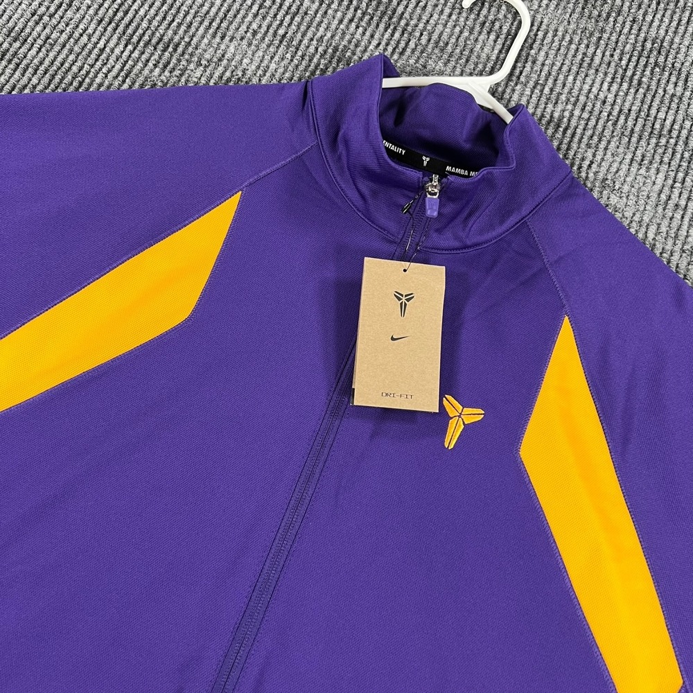 Mamba Nike Kobe Bryant Jacket Mens Medium Purple Long Sleeve Full Zip New